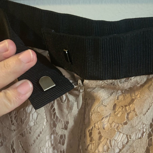 Ann Taylor loft size 12 skirt with lace overlay - Picture 6 of 9